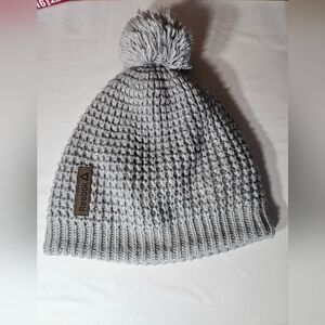 Reebok White Fleece Beanie